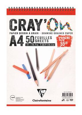 Cray-On Çizim Bloğu A4 120gr 50 Yaprak Üstten Spiral