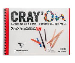 Clairefontaine - Cray-On Çizim Bloğu 25x35cm 120gr 15 Yaprak