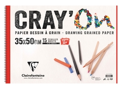 Clairefontaine - Cray-On Çizim Bloğu 35x50cm 120gr 15 Yaprak
