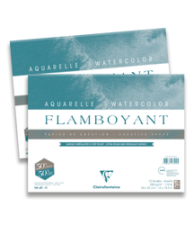 Clairefontaine - Flamboyant Suluboya Bloğu - 24x32cm, 250gr, 10 Yaprak