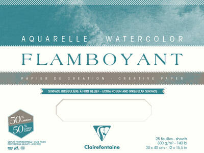 Flamboyant Suluboya Bloğu - 31x41cm, 250gr, 10 Yaprak