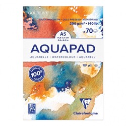 Clairefontaine - Goldline Aquapad A5 300gr 70 Yaprak Blok