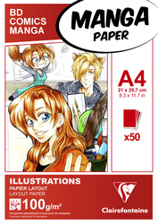 Clairefontaine - Manga Layout Markör Bloğu A4