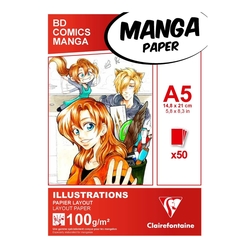 Clairefontaine - Manga Layout Markör Bloğu A5