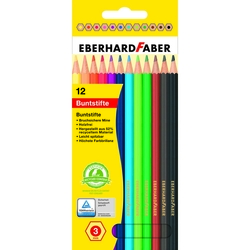 Eberhard Faber - Altıgen Kuruboya 3mm mine 12Renk