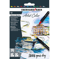 Eberhard Faber - Artist Color Eskiz Markörü 12li Set