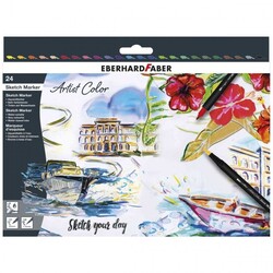 Eberhard Faber - Artist Color Eskiz Markörü 24li Set