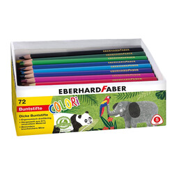 Eberhard Faber - Colori Kalın Üçgen Kuruboya 72li Set