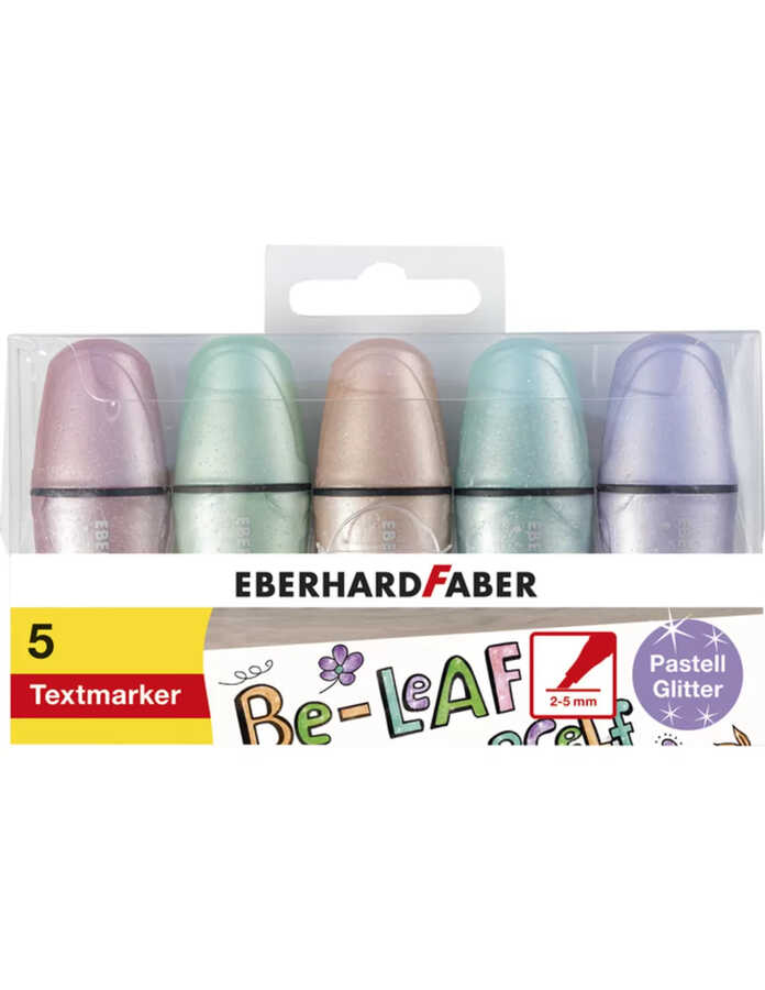 Mini Glitter İşaretleme Pasteli, 5 Renk