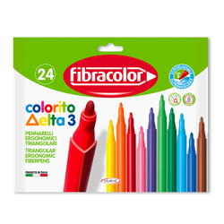Fibracolor - Colorito Delta Keçeli Kalem 24 Renk