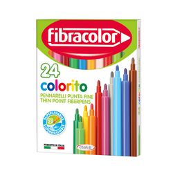 Fibracolor - Colorito Keçeli Kalem 24 Renk