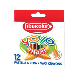 Fibracolor - Fibracolor Yoyo Maxi Mumlu Pastel 12 Renk