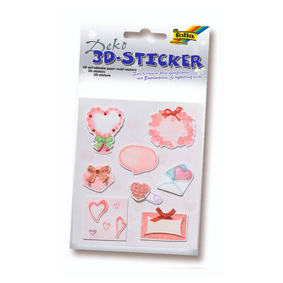 3D Kağıt Motif Sticker Set 1