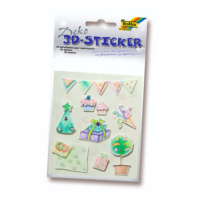 3D Kağıt Motif Sticker Set 5