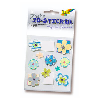 3D Kağıt Motif Sticker Set 9