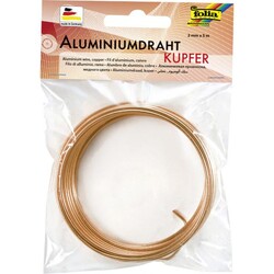 Folia - Alüminyum Tel 2mmx5m Bakır