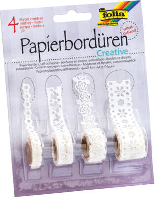 Folia Kadife Bordür Yapışkanlı Set Creative 4 rulo