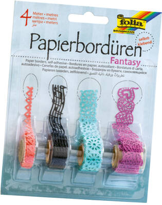 Folia Kadife Bordür Yapışkanlı Set Fantazi 4 rulo