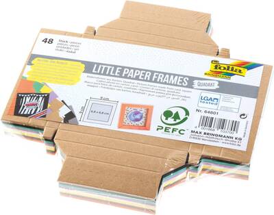 Küçük Kağıt Çerçeveler 9x9 Kare 48 adet