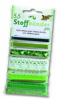 Folia Kumaş Bandı Set 6 çeşit Yeşil