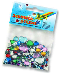 Folia - Folia Mücevher Taş 450 parça Kalpler