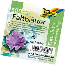 Folia - Origami Kağıdı 70gsm Ø15cm 10 Renk 500t Tabaka