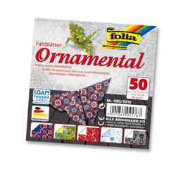 Folia - Origami Kağıt 10x10 Motif süs 50 Tabaka