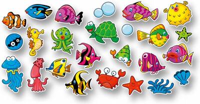 Punch sticker 150 parça Denizaltı dünyası
