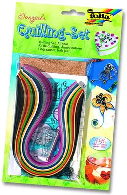 Folia Quilling Set Tüm Yıl Şablon-Kıvırma Aleti