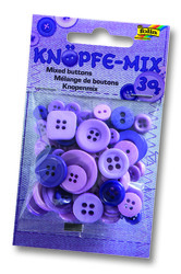 Folia - Folia Renkli Düğmeler Mor 30 gr