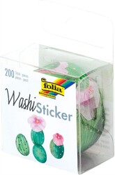 Folia - Washi Stickers Kaktüs 200 Adet