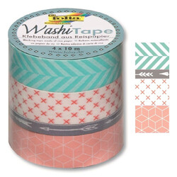 Folia - Washi Tape 4 lü Set Geometrik