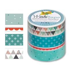 Folia - Washi Tape 4 lü Set Pastel