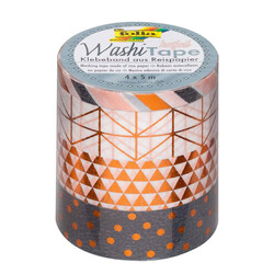 Folia - Washi Tape 4 lü Set Bakır