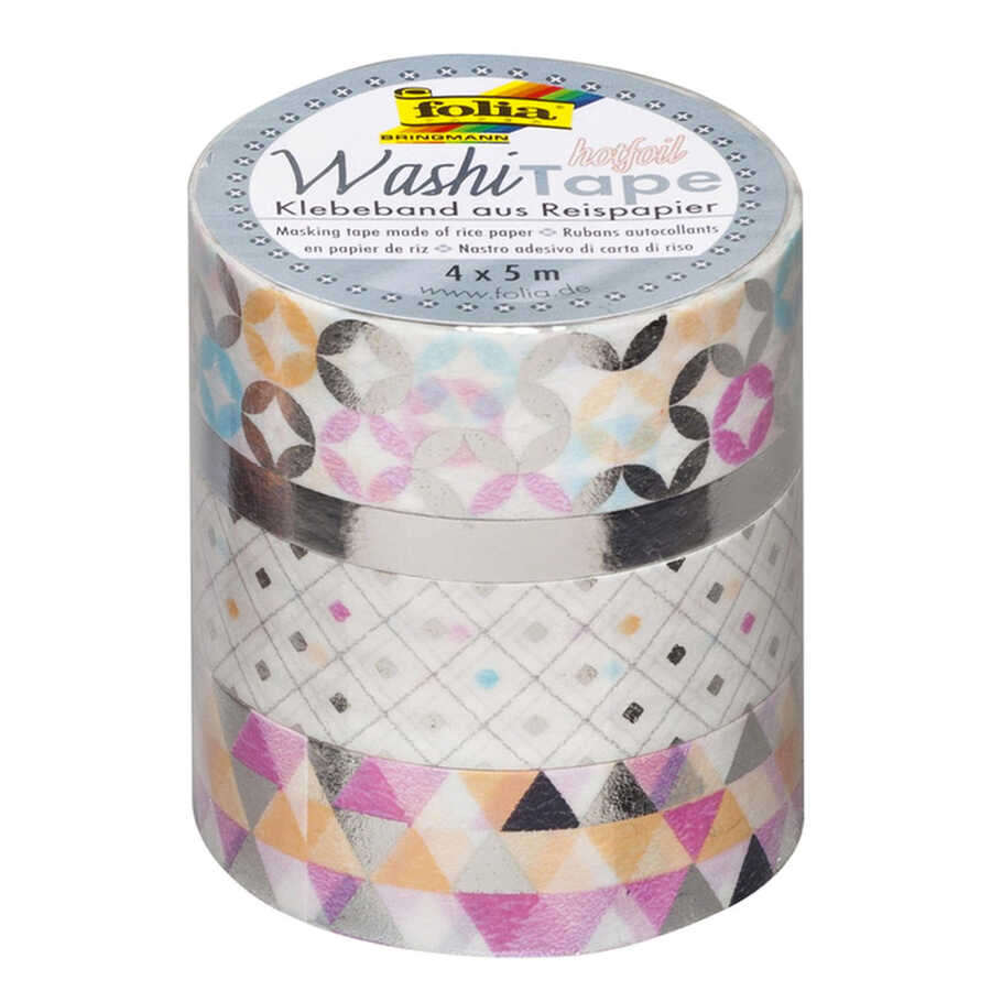 folia Washi Tape Pastel Set of 4