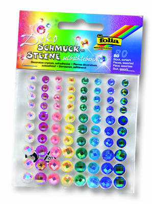 Folia Yapışkanlı Taşlar 80 adet Kristal Gökkuşağı