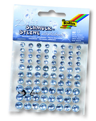 Folia - Folia Yapışkanlı Taşlar 80 adet Şeffaf