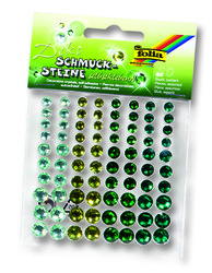 Folia - Folia Yapışkanlı Taşlar 80 adet Zümrüt