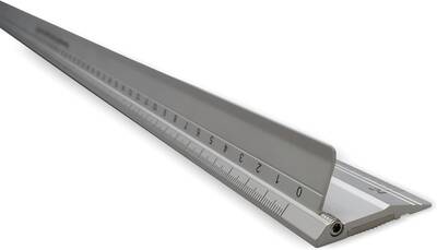 Alüminyum Kesme Cetveli 60 cm – Hassas Kesim ve Maket Çalışmaları İçin