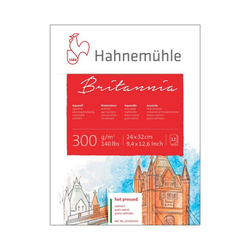 Hahnemühle - Britannia Hot Pressed Blok 24X32cm 12 Yaprak