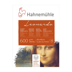 Hahnemühle - Suluboya Blok Leonardo Hot Press 600g 30X40cm 10 Yaprak