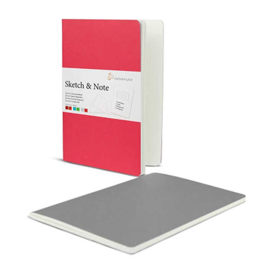 Sketch note A4 125 g gri/pembe ikili 20 yaprak