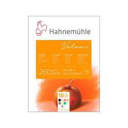 Hahnemühle - Velour Pastel Blok 260g 10renk 36X48cm 10 Yaprak