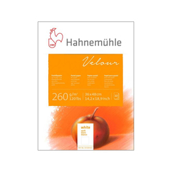 Hahnemühle - Velour Pastel Blok Beyaz 260g 36X48cm 10 Yaprak