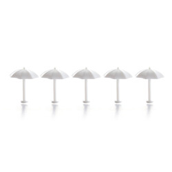 Şemsiye Beyaz 1/100 - Thumbnail