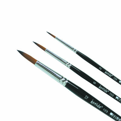 Kosida 123 Sentetik Sivri Uçlu Kısa Saplı Fırça 7