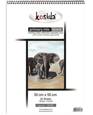 Kosida Primary Mix Block 35x50cm 20 Yaprak
