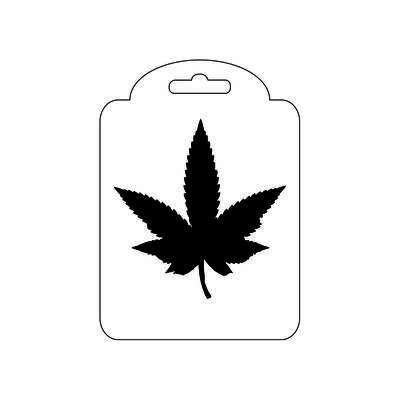 Stencil 10x14cm Çınar Yaprağı