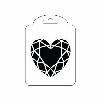 Stencil 10x14cm Kristal Kalp