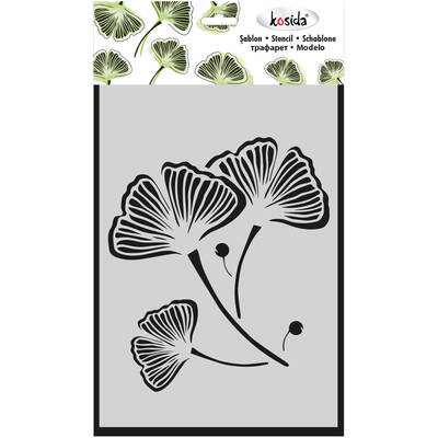 Stencil 20x30cm Ginkgo